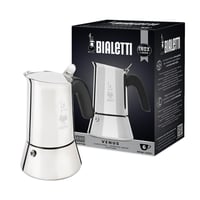 Bialetti Venus indukcijsko kuhalo za kavu od nehrđajućeg čelika, 6 šalica, 235 ml, za sve vrste štednjaka, srebrno 1