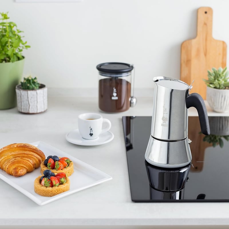 Bialetti Venus Indukciós Moka Kanna Rozsdamentes Acél 4 Csészés - 4 cups, New Venus