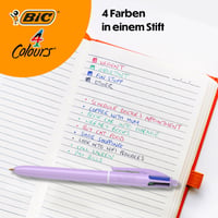 Sada guľôčkových pier BIC 4 Colours Décor Box – stredný hrot (1,0 mm), kovová krabička, 8 ks 3