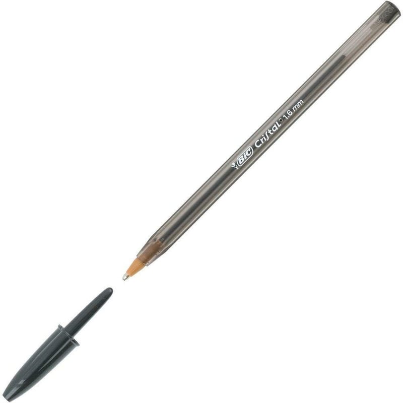 BIC Cristal 1.6mm Golyóstoll 50 db Fekete Írásszer Csomag - black, Single