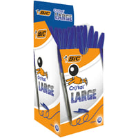 Guľôčkové pero BIC Cristal Large, hrot 1,6 mm, modré, balenie 50 ks 1