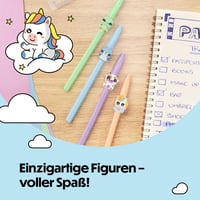 Pix cu bilă BIC Cristal Pastel cu vârf mediu (1,00 mm) cu cerneală albastră - set de 5 bucăți cu corpuri colorate și modele variate, ambalaj din carton 6