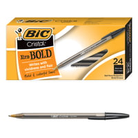 Guľôčkové pero BIC Cristal Xtra Bold, hrubý hrot (1,6 mm), čierne, 24 ks 1