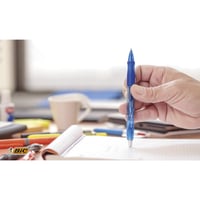Pixuri cu gel retractabile BIC Gel-ocity, vârf mediu 0,7 mm, albastru, 12 bucăți 2
