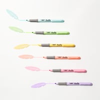 Set markere fluorescente BIC Highlighter Grip, 24 bucăți, culori asortate (neon și pastel), vârf tesit, grosime linie 1,6-3,4 mm, tehnologie anti-uscare 6
