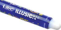 Vymazateľné a plniteľné guľôčkové pero BIC Illusion, stredný hrot 0,7 mm, modrý a čierny atrament, 2 perá + 6 náhradných náplní 4