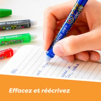 Vymazateľné a plniteľné guľôčkové pero BIC Illusion, stredný hrot 0,7 mm, modrý a čierny atrament, 2 perá + 6 náhradných náplní 7