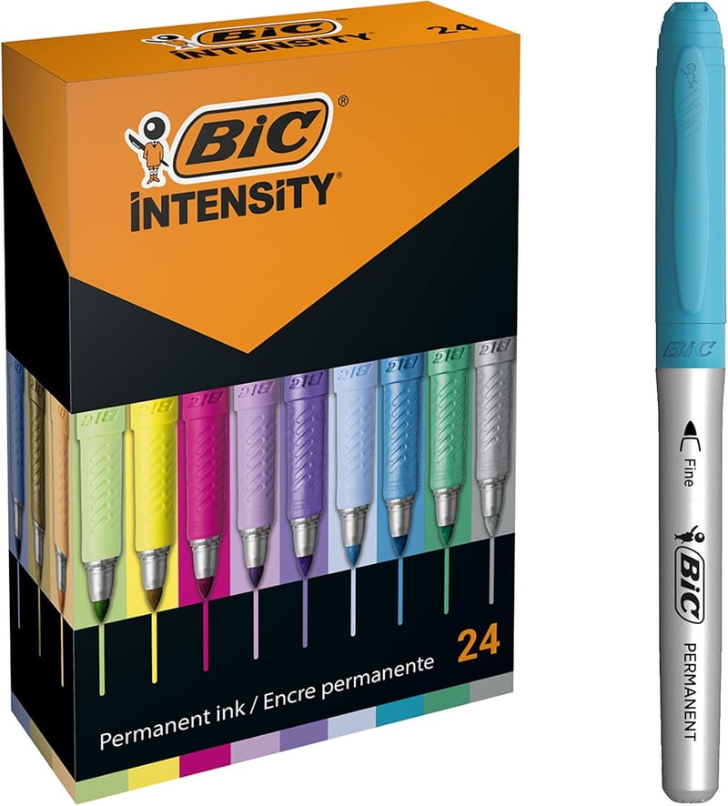 BIC Intensity metál és pasztell marker készlet - 24 db