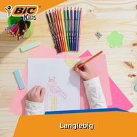 Creioane Colorate pentru Copii BIC Kids Evolution ECOlutions - Culori Asortate, Cutie de Carton, 36 bucăți 4