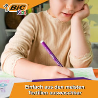 Detské fixky BIC Kids Kid Couleur – 36 rôznych farieb, stredne hrubý hrot, vyprateľný atrament, od 5 rokov, kartónová škatuľka 3