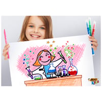 Sada farebných fixiek BIC Kids Kid Couleur – 18 ks rôznych farieb, stredný hrot, v kartónovom puzdre 5
