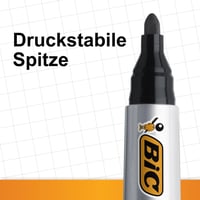 Permanentný popisovač BIC Marking 2000 čierny, 1,7 mm hrot, vodeodolný, na sklo, kov a drevo, balenie 12 ks 6