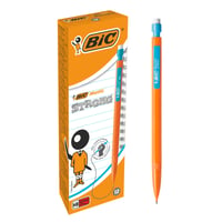 Creion mecanic BIC Matic Strong 0,9 mm HB - Culori asortate, pachet de 12 bucăți, cu 3 mine fiecare 1