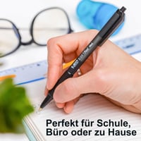 Guľôčkové pero BIC Softfeel Clic Grip čierne - 11 ks 6