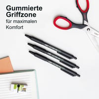 Guľôčkové pero BIC Softfeel Clic Grip čierne - 11 ks 4