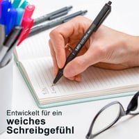 Guľôčkové pero BIC Softfeel Clic Grip čierne - 11 ks 3