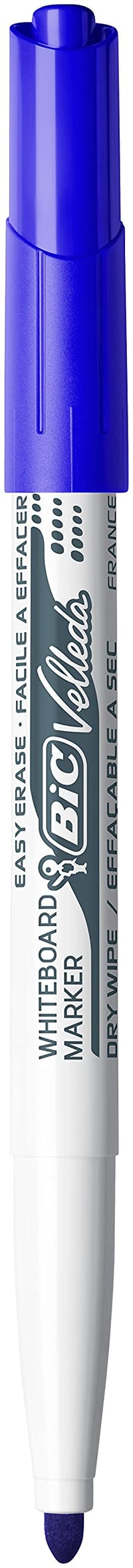 BIC Velleda 1741 Popisovač na bielu tabuľu, stredný guľatý hrot, modrý, 5 kusov v balení 2