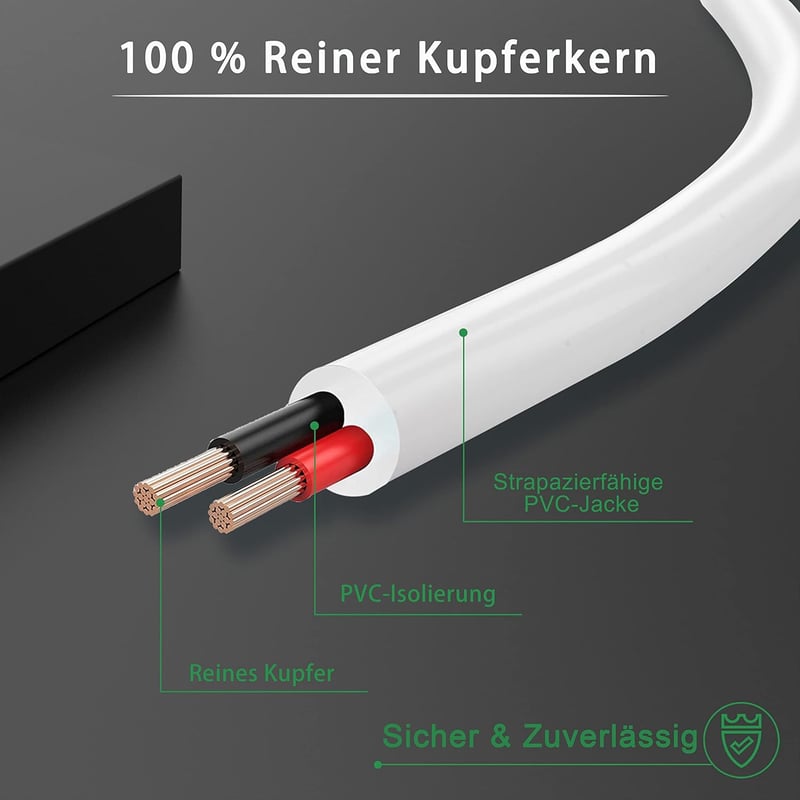 Bicmice 10mm Mágneses USB DC Töltőkábel - 80cm Fehér Réz Csatlakozó - Univerzális Cserekábel Számítógépekhez