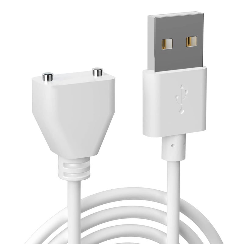 Bicmice 10mm Mágneses USB DC Töltőkábel - 80cm Fehér Réz Csatlakozó - Univerzális Cserekábel Számítógépekhez