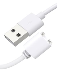 Bicmice Mágneses USB DC Töltőkábel 7mm - Fehér Réz Csatlakozó, Tartós Kivitel, Cserélhető Töltővezeték Számítógéphez 1