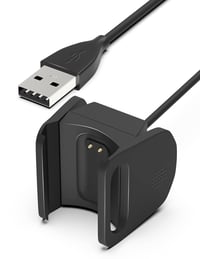 Bicmice USB Töltőkábel 1m Fitbit Charge 3/3SE Aktivitásmérőhöz - Fekete Réz Vezeték Rövidzárlat Elleni Védelemmel 1