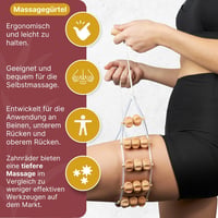 BICTIVE Professzionális Maderoterápiás Készlet 6 Darabos Fa Masszázs Roller Cellulitisz Ellen Limfadrenázs Eszköz 5