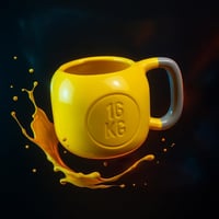 Bidut Kettlebell Fitness Bögre 500ml - Edzés Ajándék Kerámia Kávésbögre 7