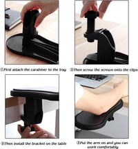 BieFuSin ergonomikus csuklótámasz állítható asztal kiterjesztő egér alátét 4