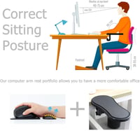 BieFuSin ergonomikus csuklótámasz állítható asztal kiterjesztő egér alátét 2