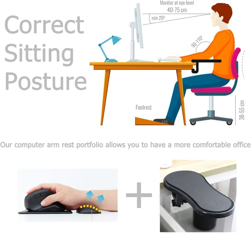 BieFuSin ergonomikus csuklótámasz állítható asztal kiterjesztő egér alátét