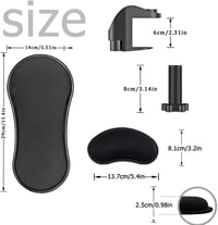 BieFuSin ergonomikus csuklótámasz állítható asztal kiterjesztő egér alátét 6