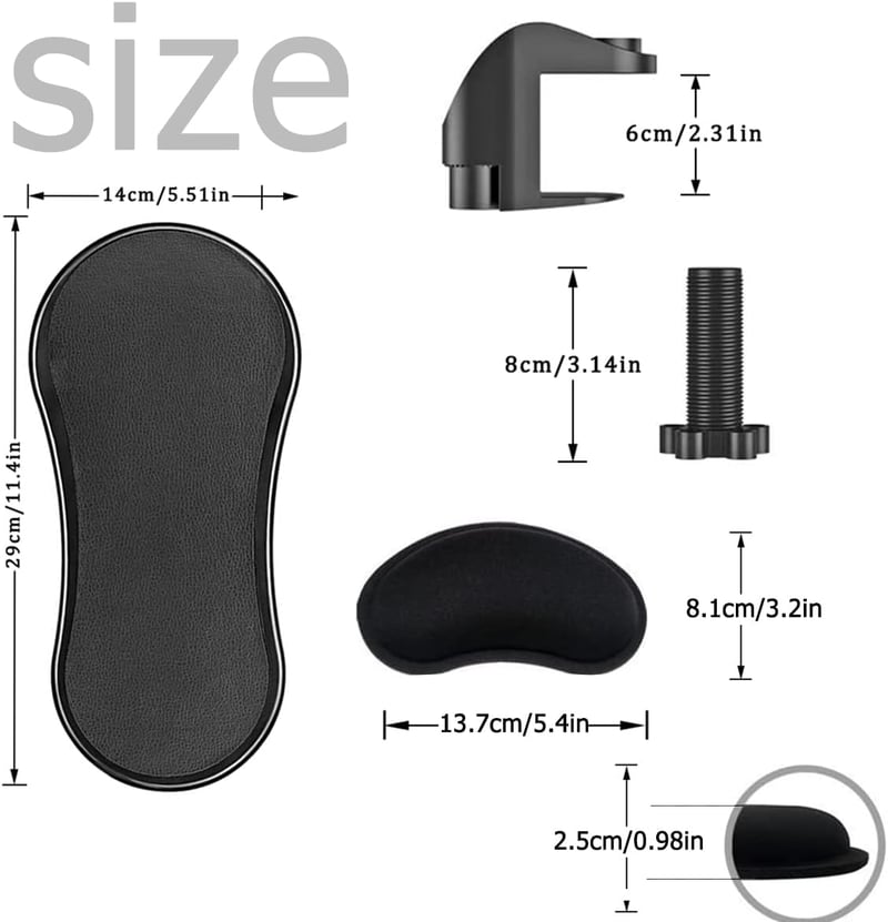 BieFuSin ergonomikus csuklótámasz állítható asztal kiterjesztő egér alátét
