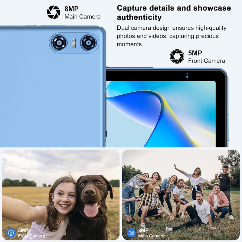 BIEGEDY B22 10" Tablet Android 14 Octa-Core, 20GB RAM, 128GB Tárhely, 5G WiFi, Bluetooth 5.0, 6000mAh Akkumulátor, Billentyűzettel és Egérre