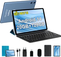 BIEGEDY B22 10" Tablet Android 14 Octa-Core, 20GB RAM, 128GB Tárhely, 5G WiFi, Bluetooth 5.0, 6000mAh Akkumulátor, Billentyűzettel és Egérre 1