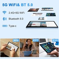 BIEGEDY B22 10" Tablet Android 14 Octa-Core, 20GB RAM, 128GB Tárhely, 5G WiFi, Bluetooth 5.0, 6000mAh Akkumulátor, Billentyűzettel és Egérre 4