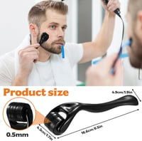 BieMian Beard Roller 0,5 mm Szakállnövekedéshez Microneedling Dermaroller 2