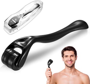 BieMian Beard Roller 0,5 mm Szakállnövekedéshez Microneedling Dermaroller