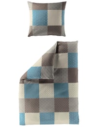 Posteľná bielizeň Bierbaum 6277 Fein-Biber, mokka 04, 155x220 + 80x80 cm, komfortná veľkosť, vyrobené v Nemecku 2