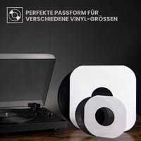 Big Fudge Vnútorné obaly na vinylové platne, 25 ks, bezkyselinový pevný papier, zaoblené rohy, pre LP a single platne, biele, 30,5 cm 4