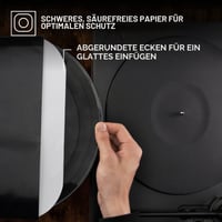 Big Fudge Vnútorné obaly na vinylové platne, 25 ks, bezkyselinový pevný papier, zaoblené rohy, pre LP a single platne, biele, 30,5 cm 2