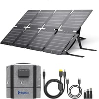 BigBlue 60W összecsukható napelemes töltő QC3.0 PD45W vízálló kempingezéshez 1