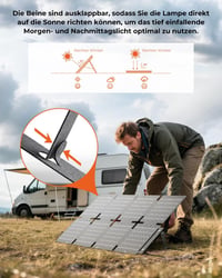 BigBlue 60W összecsukható napelemes töltő QC3.0 PD45W vízálló kempingezéshez 7