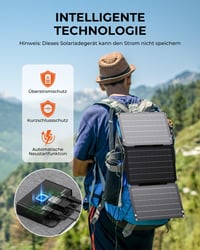 Prenosná solárna nabíjačka BigBlue SolarPowa 30W ETFE – vodoodolnosť IP68, USB-C PD 24W, USB-A, DC – kompatibilná s iPhone, Samsung, iPad 5