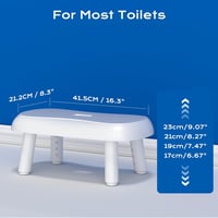BIGCOW Állítható Toalett Lépcsőfok 17-23 cm Mangánacél Lábakkal Csúszásmentes 4