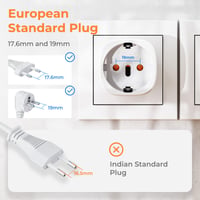 Adaptor UK Bigfish, 2 bucăți, de la mufă UE la priză UK, adaptor de călătorie pentru Anglia/Scoția/Irlanda/Dubai/Maldive, alb 2