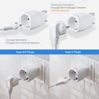 Adaptor UK Bigfish, 2 bucăți, de la mufă UE la priză UK, adaptor de călătorie pentru Anglia/Scoția/Irlanda/Dubai/Maldive, alb 3