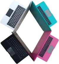 Bigmachine 10 hüvelykes mini laptop Android 12 64GB WiFi webkamera Bluetooth rózsaszín - Pink 4