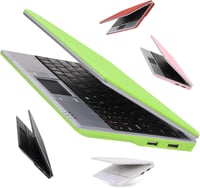 Bigmachine 7 Hüvelykes Hordozható Mini Laptop Android 12 Quad Core 32GB WiFi Kamera Zöld 1