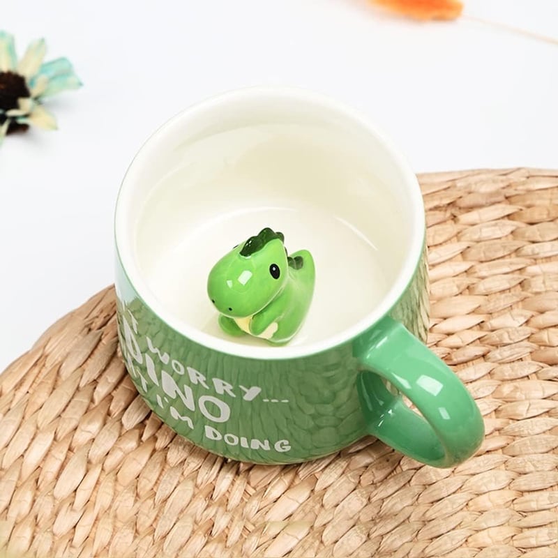 BigNoseDeer Dinoszaurusz Kerámia Bögre Vicces Személyre Szabható Kawaii Ajándék - Dinosaurs