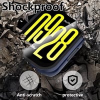 Bigqin 4 ks Ochranné puzdro pre Xiaomi Redmi Watch 5 Active, s tvrdeným sklom a PC krytom – priehľadné, čierne, ružové, modré 2